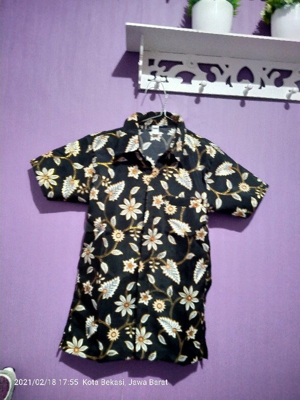 Real Pict • Hem Anak / Kemeja Anak / Kemeja Batik Anak Sd