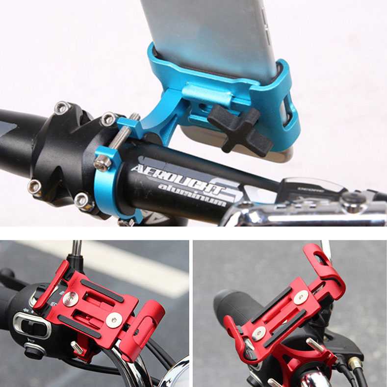 Fang Fang Holder Smartphone Sepeda Aluminum Handlebar - 998505