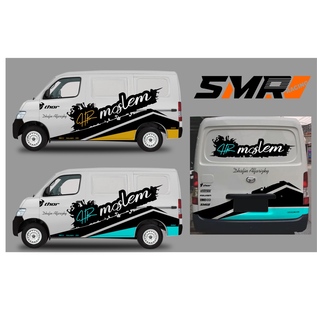 Stiker Cuitng decal grandmax blindvan custom MOTIP SIMPLE