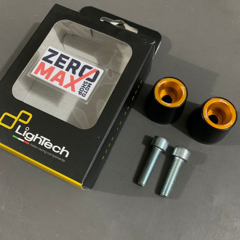 Bar End Jalu Stang Lightech Racing Italy Kawasaki M8 Baut 12 Gold Emas