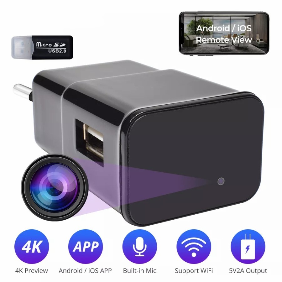 KAMERA PENGINTAI MINI KECIL CCTV WIFI TERSEMBUNYI OUTDOOR TERSEMBUNYI TANPA KABEL ADAPTOR CHARGER SPYCAM SPY HIDDEN CAM CASAN HP ALAT KEAMANAN HOME SECURITY JS81