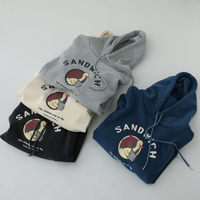 HOODIE SANDWICH DUCK HOODIE UNISEX TEBAL / HOODIE UNISEX