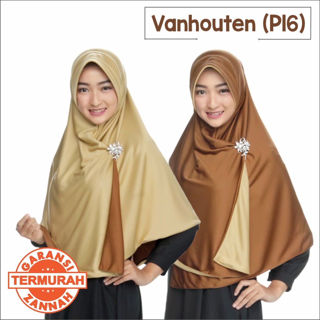 BAYAR DITEMPAT COD Kerudung Pricilla Instan  2 in 1 Pet 