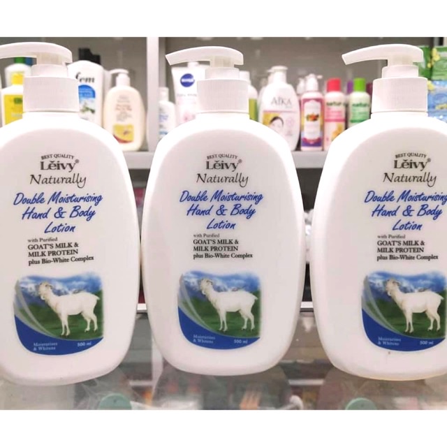 Leivy Double Moisturizing Hand &amp; Body Lotion with Goat’s Milk 500ml