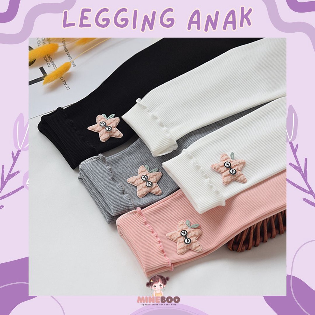 mineboo SMILESTAR legging anak perempuan 1-6 tahun motif bintang