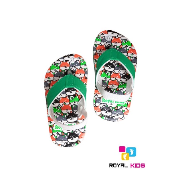 SANDAL BEBY ANIMAL ROYAL KIDS (bisa custom nama)