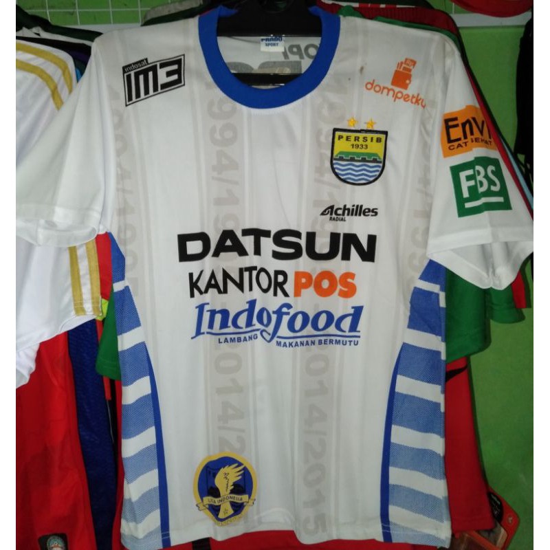 Jersey Persib Bandung JUARA ISL 2014 - 2015 Away Putih CHAMPIONS Retro Lokal