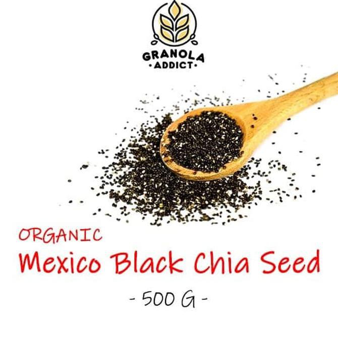 

Black Chia Seed Mexico Organic / Organik 500G - Granola Addict Ingredi *