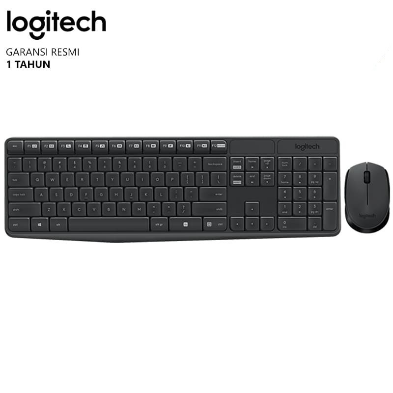 Logitech MK235 Combo Wireless Keyboard dan Mouse Original