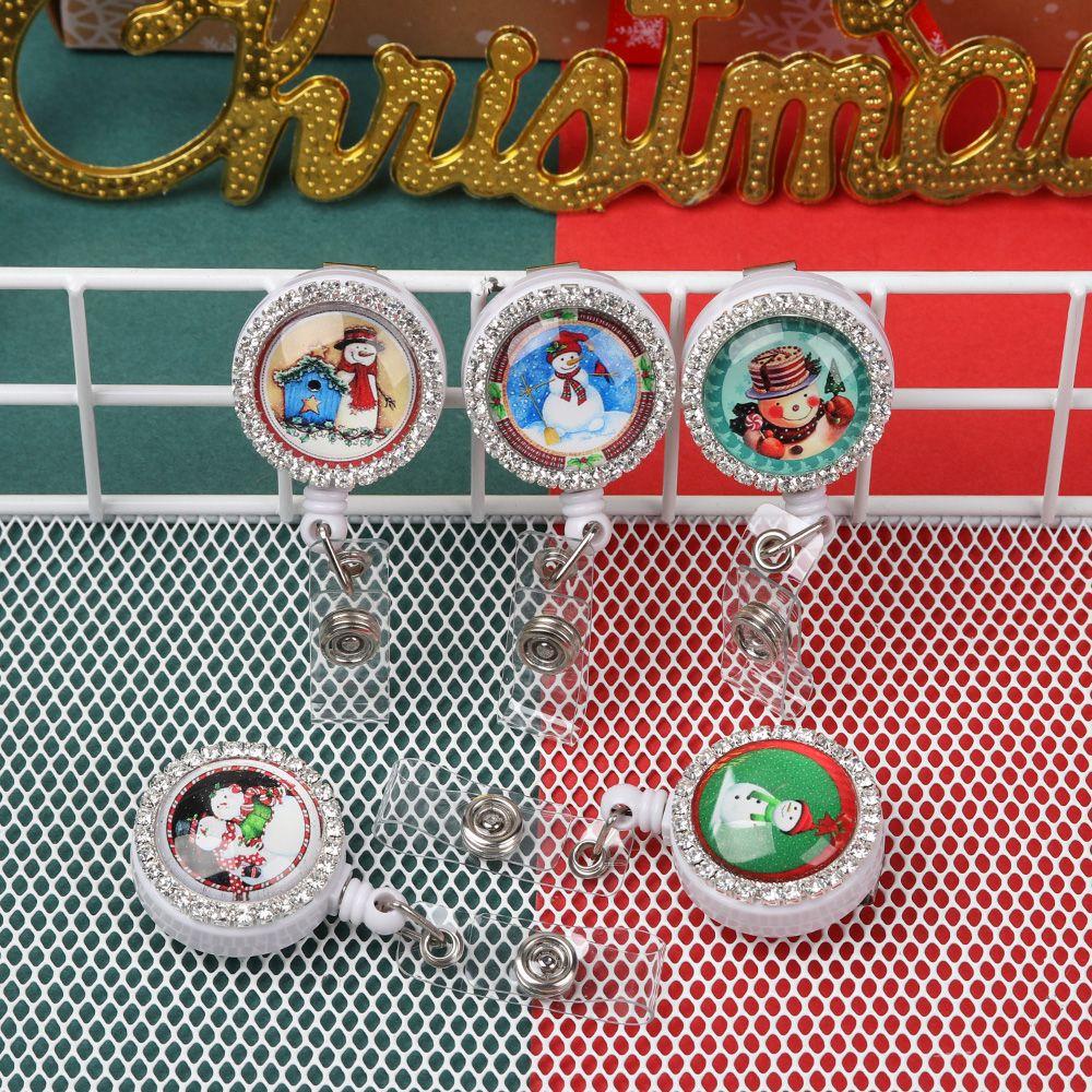 Preva Badge Holder Warna-Warni Kualitas Tinggi Ditarik ID Kartu Nama Anti-Lost Klip Alat Tulis Lanyards