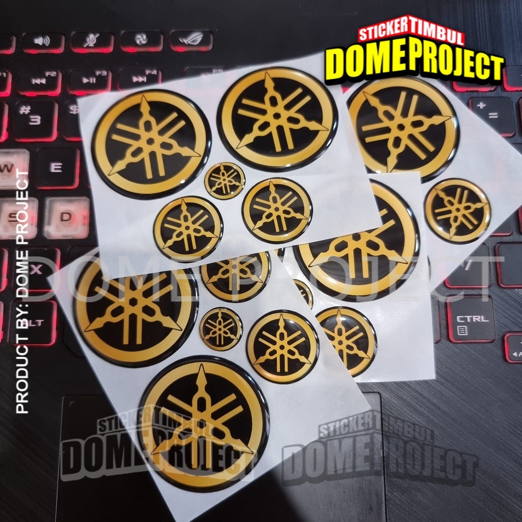 STIKER MOTOR TIMBUL EMBLEM LOGO GARPUTALA GOLD YAMAHA AEROX NMAX LEXI SET AESTHETIC KEREN