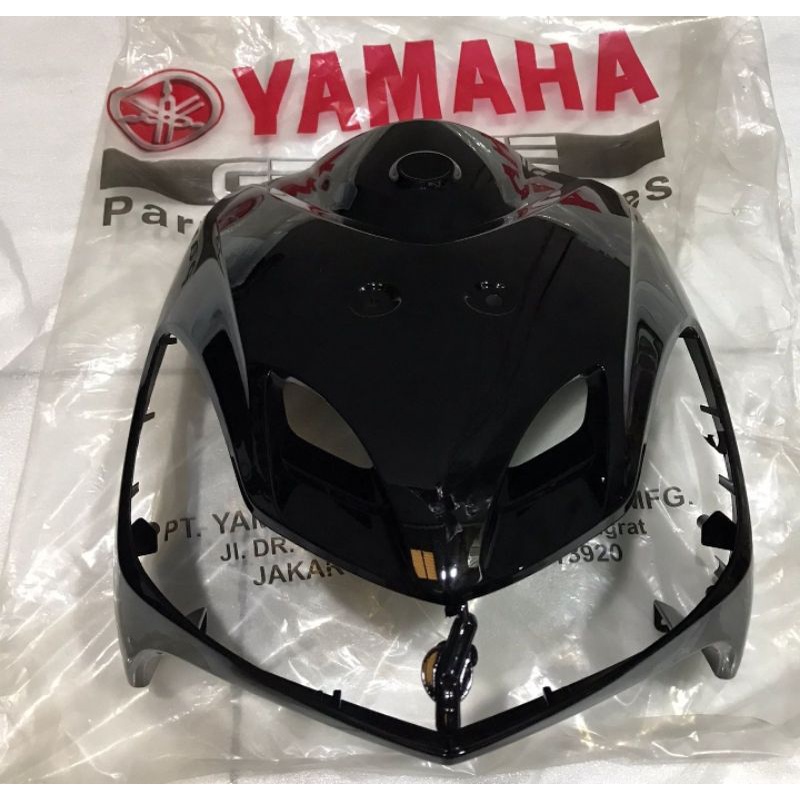 cover tameng depan mio smile hitam original yamaha