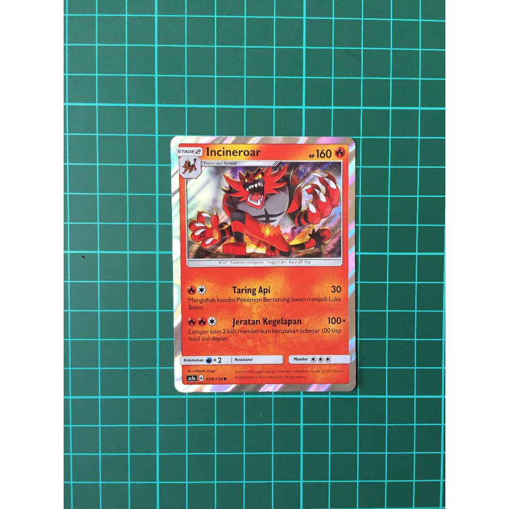 Incineroar Foil Kartu Pokemon TCG Indonesia