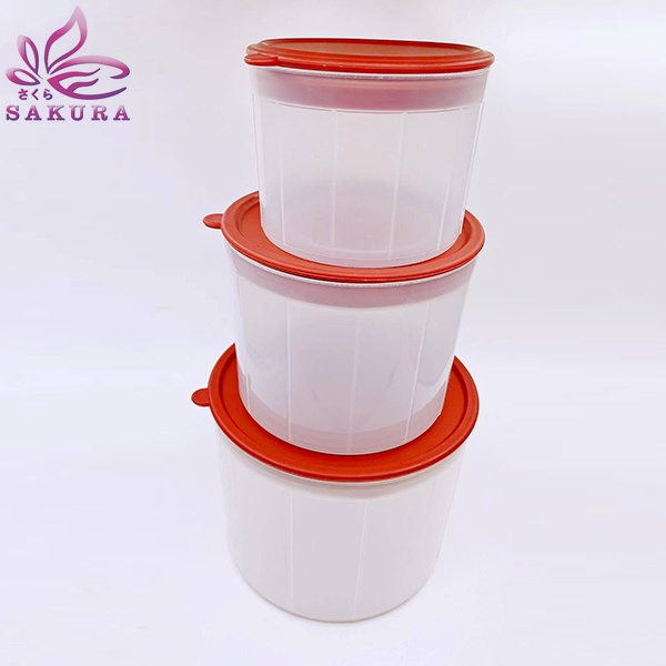 TOPLES SET 3 in 1 / FOOD CONTAINER TEMPAT PENYIMPANAN MAKANAN / TOPLES PLASTIK -sosoyo