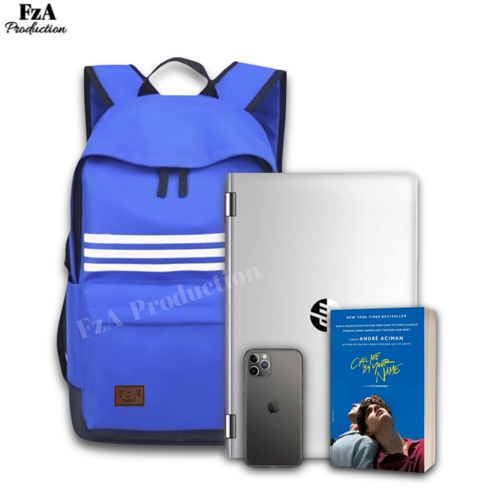 Tas Ransel Gendong Laptop Distro Sekolah Kuliah Pria Wanita Murah Original GRATIS Tas Slempang Waistbag