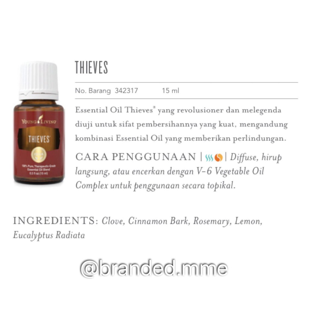 Thieves Young Living Essential Oil