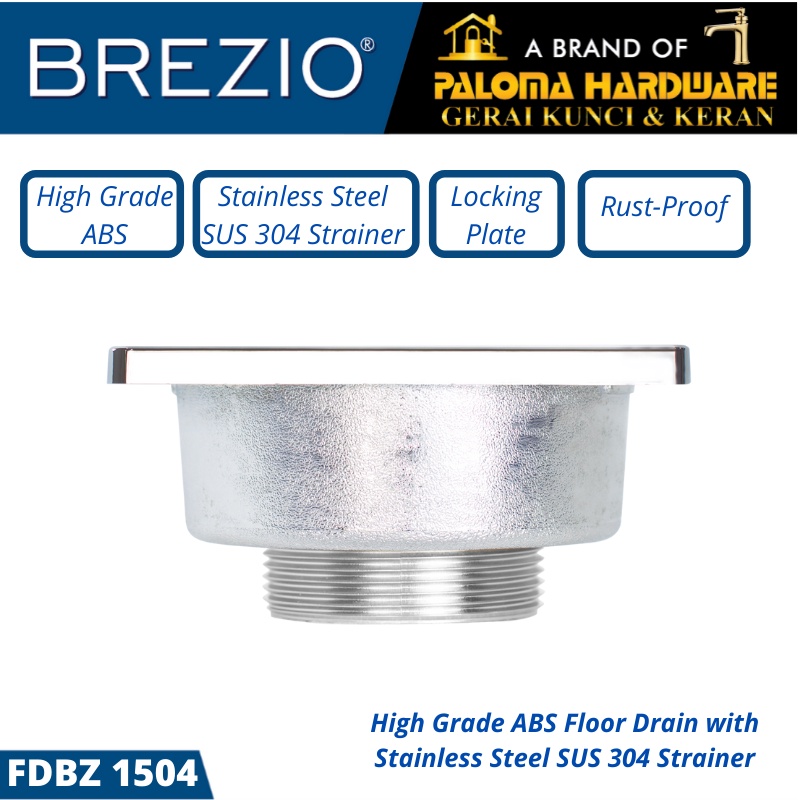 Floor Drain Brezio FDBZ 1504 Lubang Saringan Air Lantai Mandi