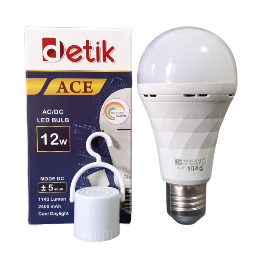 DETIK ACE Lampu LED Emergency AC/DC 12 Watt