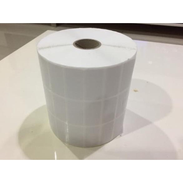 

★★★ QRY Label Sticker Barcode 33x15mm Semicoated(3 Lines isi Pcs)Core 1" Bayar Di Tempat_