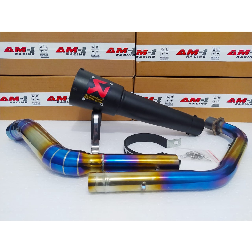 Knalpot Racing Akrapovic Gp M1 Doff new cbr150r cbr 150 R Cbu k45a k45g k45n K45r Bluemoon
