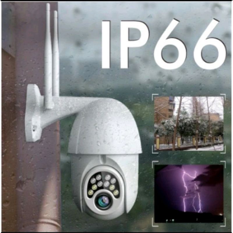 CCTV OUTDOOR IP CAM KAMERA PTZ  8MP KAMERA WIRELESS WIFI V380