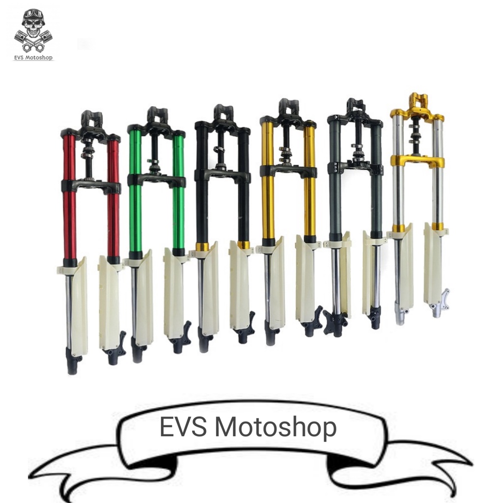 Shock USD Upside Down depan KLX Real jump ORI SCARLET 3107