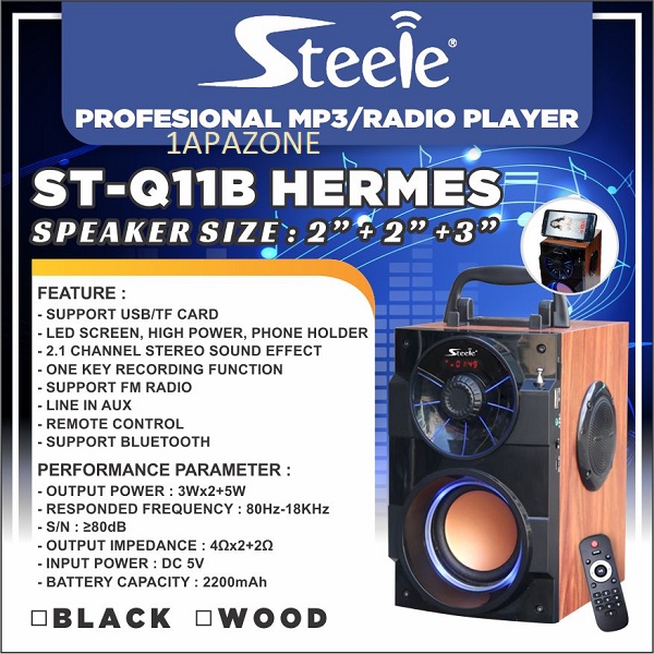 Professional MP3/Radio Player ST-Q11B HERMES STEELE