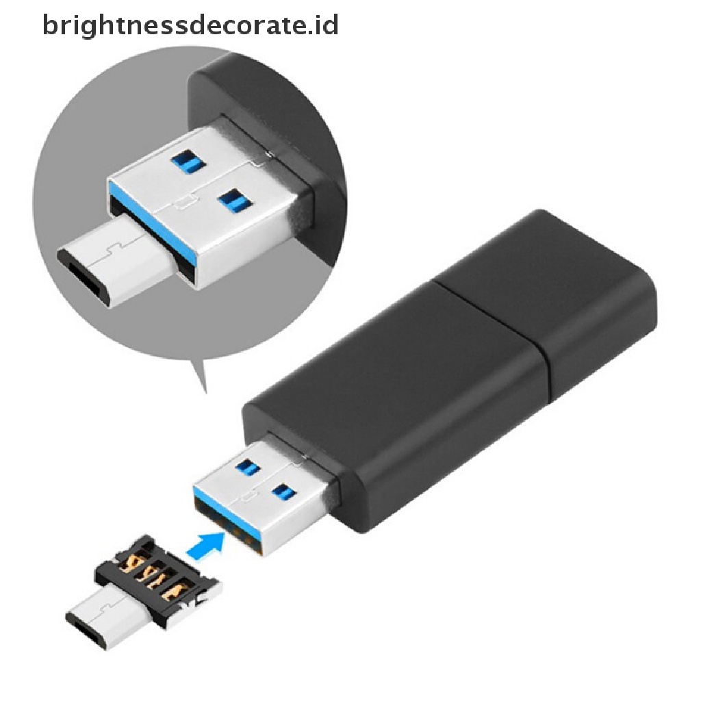 2pcs Adapter Konverter Usb 3.1 Tipe C Male Ke Usb Female Untuk Tablet