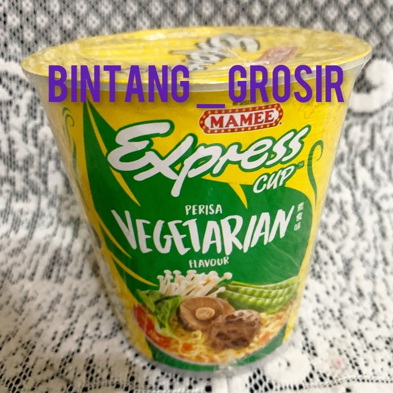 

Mamee Express Cup Vegetarian Mie/Instant Vegan Cup Noodle Popmie Vege/Mamee Mie Express Cup Instant Rasa Perisa Vegetarian/Mie Vegetarian dan Halal