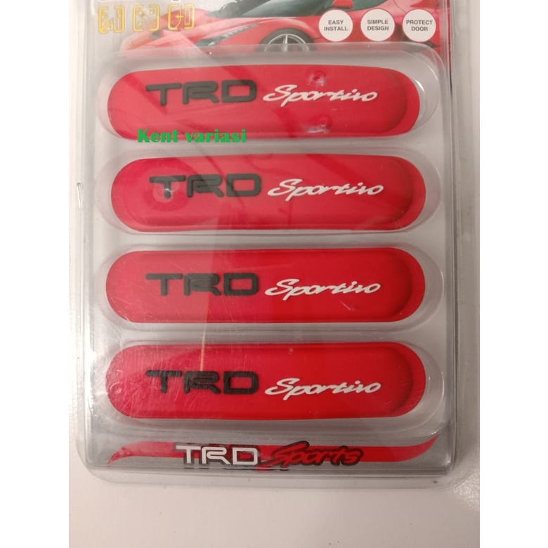 Door Guard Pelindung Pintu Mobil Trd Sportivo Terbaru Karet Merah Universal