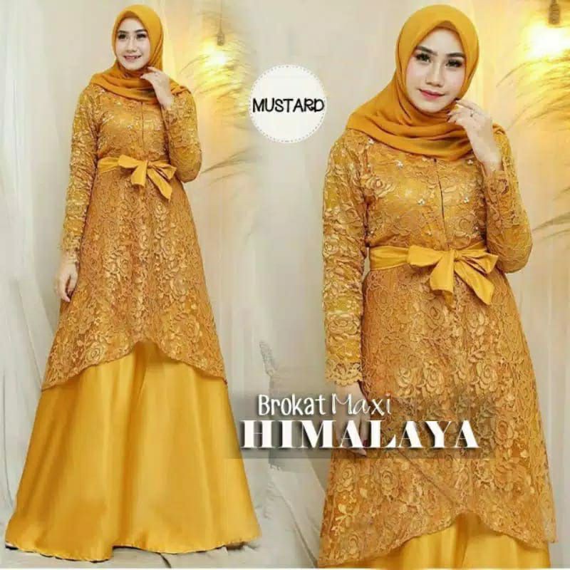 PCS MAXY HIMALAYA BAHAN BRUKAT PAKAIAN WANITA DRESS GAMIS MAXI CT