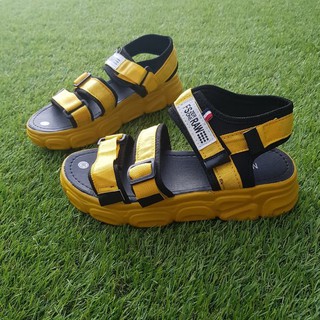  SANDAL  WANITA GUNUNG BD09 WARNA  HITAM  KUNING Shopee 