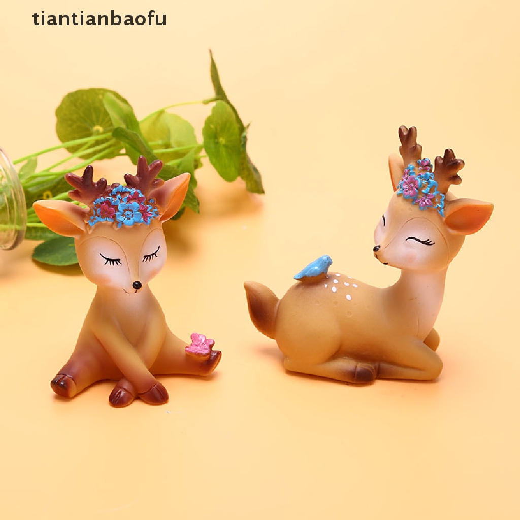 Miniatur Rusa Sika Untuk Dekorasi Topper Kue