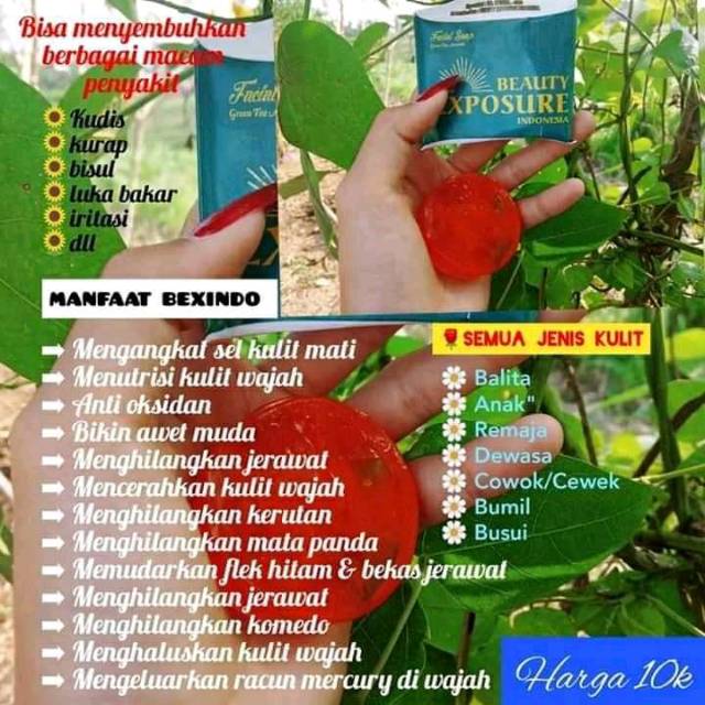 Sabun Greentea Facial Shoap Bexindo ORI