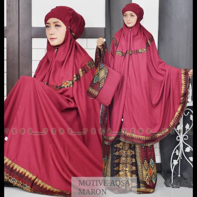 Mukena songket bali aqsa