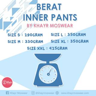 Inner pants karet size jumbo XL XXL celana  dalaman  gamis  