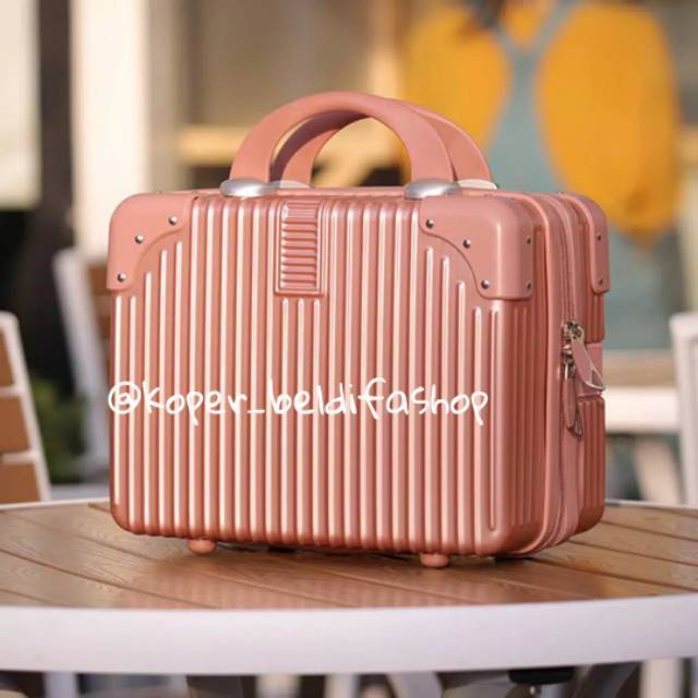 BEAUTYCASE uk 12" TAS Make up FIBER IMPORT ALIBABA BISA TRAVEL BAG make up pouch