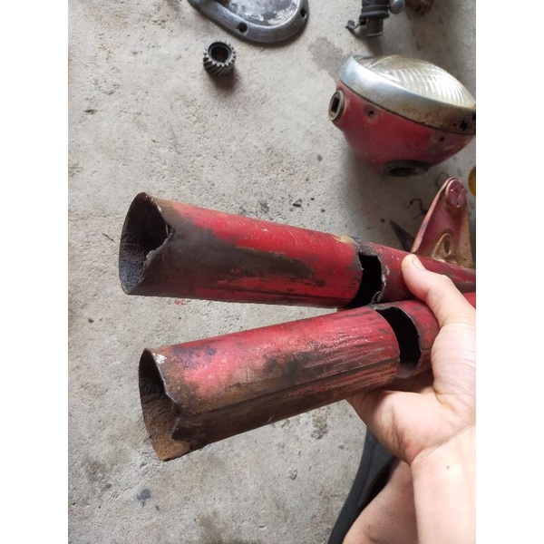 breaket breket dudukan headlamp suzuki a100