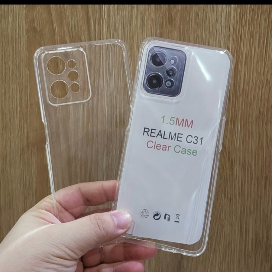 REALME C35 C31 C21Y C11 2021 C20 C21 C25S C25 C12 CASE HD BENING SOFTCASE BENING PROTECT CAMERA SILIKON BENING CLEAR CASING COVER PELINDUNG BELAKANG KAMERA S