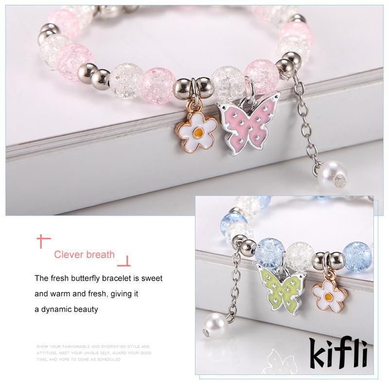 Gelang Kaki, Manik-Manik Kristal, Motif Kartun, Untuk Wanita