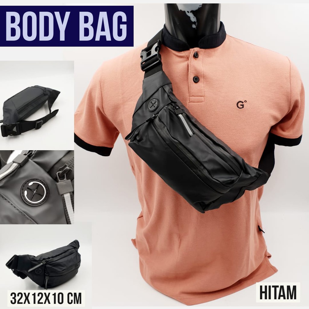 COD Tas Body Bag 001 / Tas WaistBag/ Tas Selempang Pria&amp;Wanita/ Tas Pinggang/ Tas Punggung