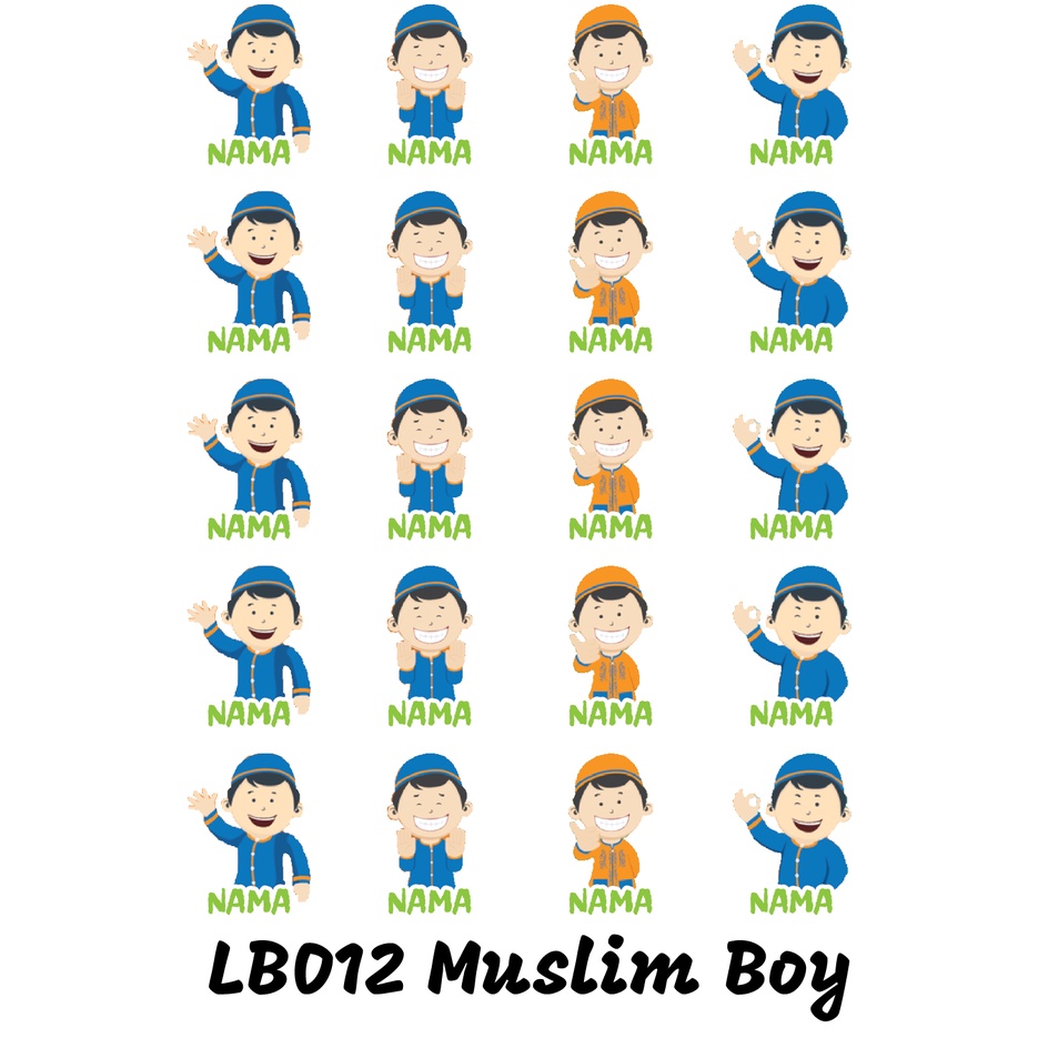 

Sticker Nama Cutting Label Waterproof Tahan Air Little Boy 12 (LB012)