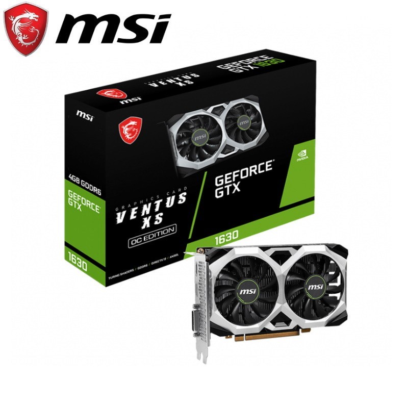 MSI GeForce GTX 1630 VENTUS XS 4G OC 4GB GDDR6 - VGA Card