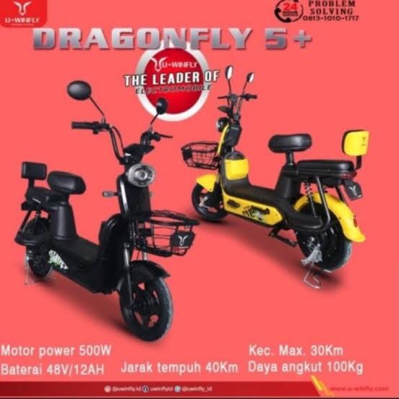 Sepeda Listrik Uwinfly Terbaru Dragonfly 5+ DF 5+
