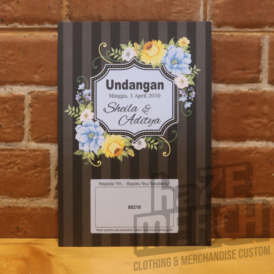 

Undangan Pernikahan / UD-88218 / Undangan Murah / haze merchandise