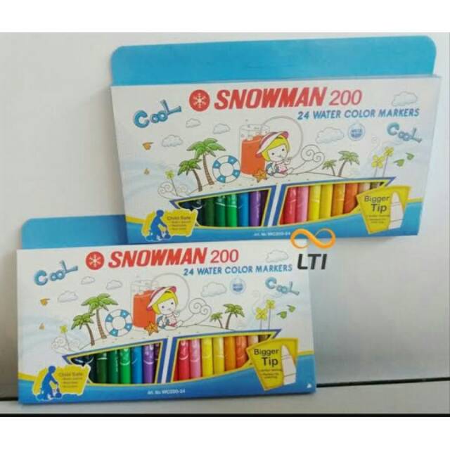

Snowman 24 Water Colour Markers WC-200-24