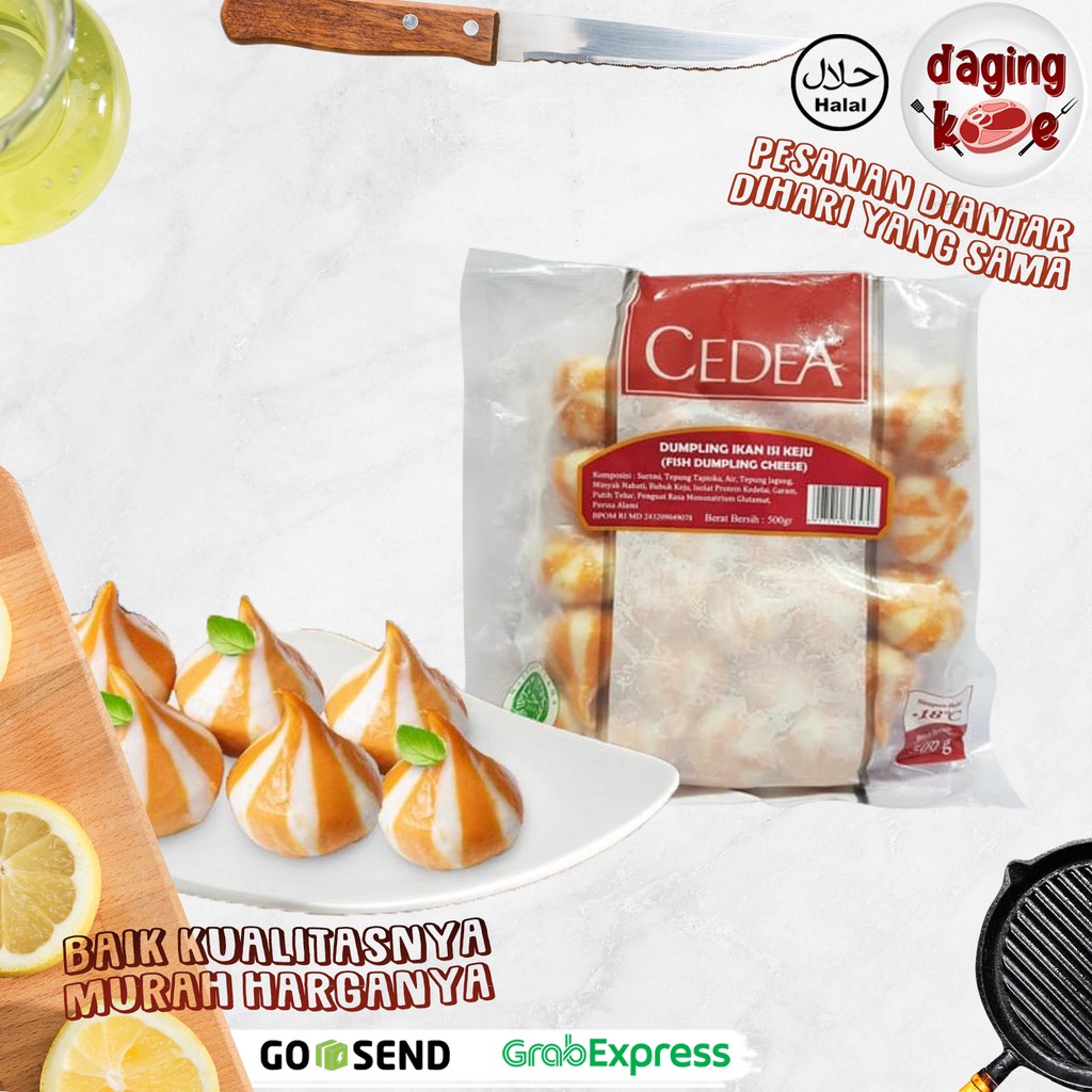 

Cedea dumpling ikan isi keju ( 500 gram) DK236
