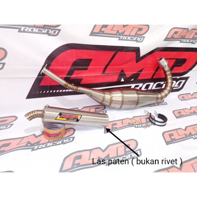 KNALPOT RGR 150 MODEL REPSOL - KNALPOT SUZUKI RGR 150