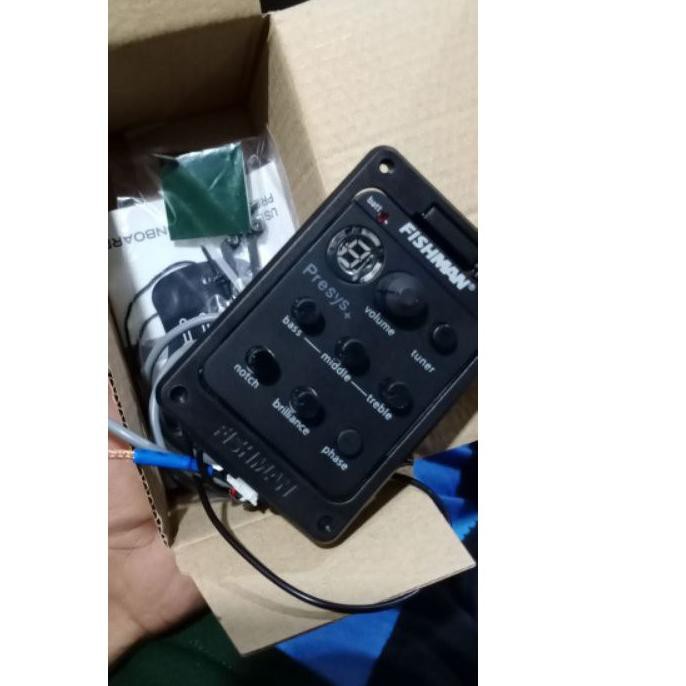 HT3✩ ORIGINAL Fishman Preamp piezo Equalizer Amplifier Gitar Tuner akustik elektrik TERBARU