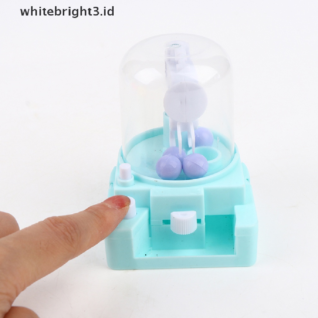 (whitebright3.id) Mainan Interaktif Mesin Capit Boneka Mini Untuk Anak